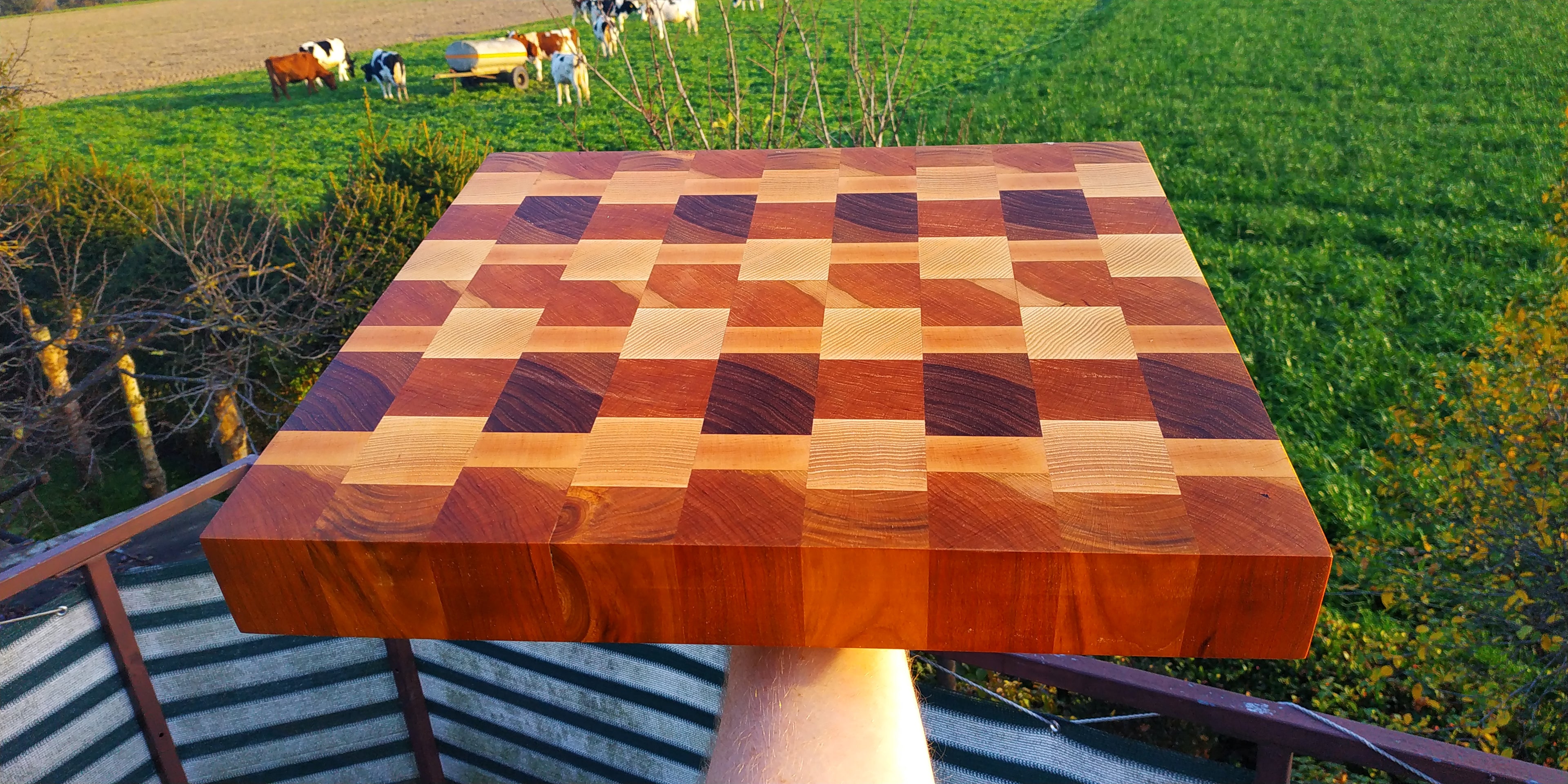 Stirnholzschneidebrett Holzbrett Schneidebrett Endgrain End Grain Cutting Board Hackbrett boardbutter.de